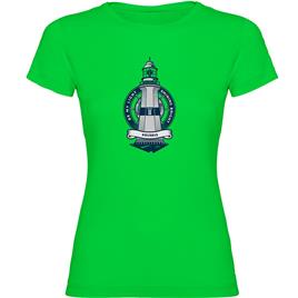 Kruskis Lighthouse Short Sleeve T-shirt Verde XL Mulher