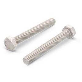 Euromarine A4 Din 933 8x40 Mm Hexagonal Head Screw 25 Units Prateado