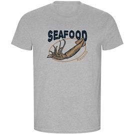 Kruskis Seafood Squid Eco Short Sleeve T-shirt Cinzento XL Homem