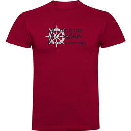 Kruskis Up And Down Short Sleeve T-shirt Vermelho 2XL Homem