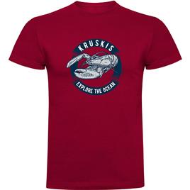 Kruskis Lobster Short Sleeve T-shirt Vermelho XL Homem