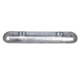 Tecnoseal Fairline Bolt On Zinc Plate Anode Prateado 455 x 94 x 40 mm