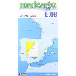 Navicarte E08 R-12 Vinaros-siles Marine Charts Azul