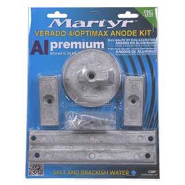 Martyr Anodes Mercury Verado L4 Optimax Aluminium Anode Set Prateado