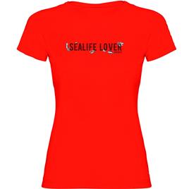 Kruskis Sealife Lover Short Sleeve T-shirt Vermelho 2XL Mulher