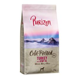 Purizon 12 kg ração para cães em promoção: 10 + 2 kg grátis! - Cold Pressed peru e óleo de cânhamo