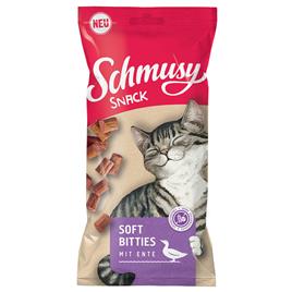 Schmusy Snack Soft Bitties -Pack económico de pato (16 x 60 g)