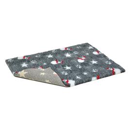 Manta Vetbed® antiderrapante Edição bonecos de neve - C 100 cm x L 75 cm
