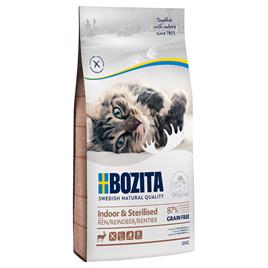 Bozita Grainfree Indoor & Sterilised com rena ração para gatos - 10 kg