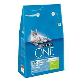 Purina ONE Bifensis 4 x 2,8 kg / 3 kg ração: 25 % de desconto! - Sterilcat Gatos esterilizados peru (4 x 3 kg)