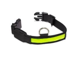 Coleira Luminosa Led Amarelo 28-40X2,5 Cm ARQUIVET