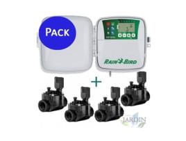 Programador RAIN BIRD Rzx 4 zonas externas 4 válvulas solenóides de irrigação 100Hv 24V 1 RAIN BIRD