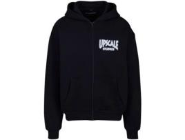 Sweatshirt de Homem UPSCALE Fecho Correr Grandes Dimensões Studios Ultra Preto (M)