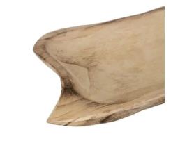 Tabuleiro Natural Madeira 46 X 24 X 5 Cm