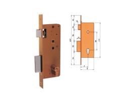Chave e golpe de fechadura de madeira Mortise EZCURRA