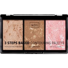 Paleta de Contorno Rosto 3 Steps Baked Wibo
