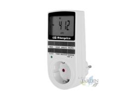 Programador / Temporizador Digital 24 Horas 16 Programas de configuração Potência máxima 3680W Ecrã LCD ORBEGOZO