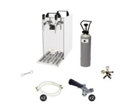 Conjunto Completo Maquina de Cerveja Kontakt 40 Duas Linhas Refrigeradores de Execução Seco Mais Frio 50 Litros / H Keg:Sem Keg 2:Type D ICH-ZAPFE