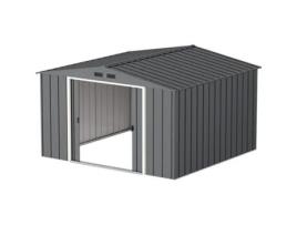 Abrigo de jardim Eco Javea 10X10 cor metal cinza antracite DURAMAX