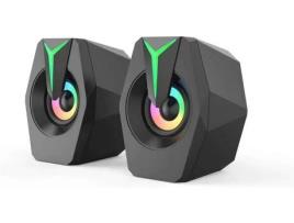 Caixa de Som para Computador Controle com Fio TUSERXIN