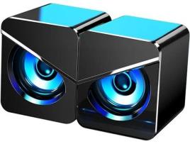 Caixa de Som para Computador Versão Atualizada Som 4D Estéreo Efeitos de Luz TUSERXIN