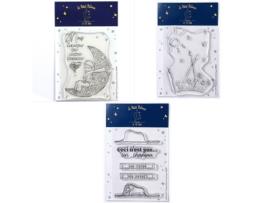 Carimbos LOVE IN THE MOON O Pequeno Princípe e a Lua + Paisagem + Boa Elefante