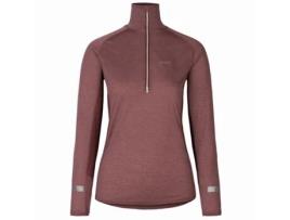 T-Shirt de Manga Comprida com 1/2 Fecho para Mulher JOHAUG Aerial Woolmix 2,0