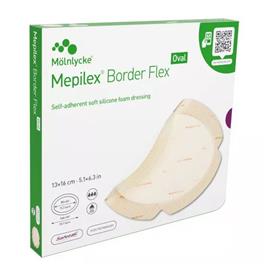 Mepilex Border Flex Oval 13cm x 16cm