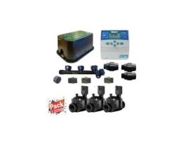 Kit de Irrigação Automática 3 Zonas para Rega Elétrica Acessórios de instalação de válvulas solenóides de montagem de temporizador SUINGA