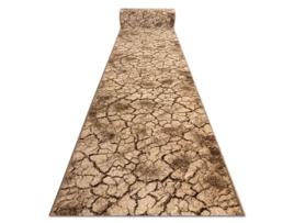 Passadeira Karmel Terra Chão Rachado Nogueira 100Cm