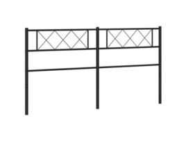 Cabeceira de cama VIDA XL metal preto