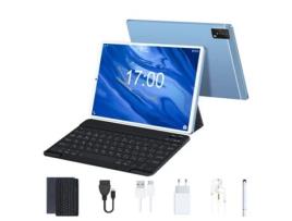 Tablet WUXIAN S60 Teclado Bluetooth Capa de Couro Stylus