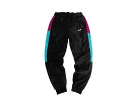 Calças de Homem CLAN Pretas Respeitam Clã Sintetico Preto (XL)