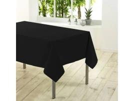 Toalha de Mesa Retangular Lisa em Essentiel Preto de 300 Cm DOUCEUR D'INTERIEUR