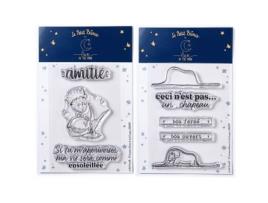 Carimbos LOVE IN THE MOON O Pequeno Princípe Raposa e Boa