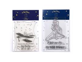 Carimbos LOVE IN THE MOON O Pequeno Princípe Avião e Mensagens