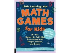 Livro little learning labs: math games for kids, abridged paperback edition de rebecca rapoport,j.a. yoder (inglês)