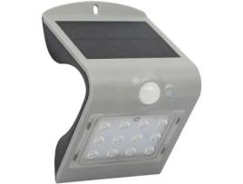 Aplique Solar de Parede EZSOLAR 220 Lumens 12 Led Detector de Movimento