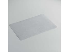 Individual de Mesa Cdaffaires 28 5 X 44 Cm Pvc Liso Glitter Cinza Meia-Noite DECORLINE
