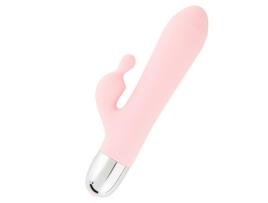 Vibrador Rabbit Rose para Orgasmos Rápidos Múltiplos Intensos e Discretos Graças Ao Seu Motor Potente e Silencioso HUGBOX