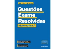 Livro Questões de Exame Resolvidas - Matemática A - 10.º/11.º/12.º anos de Vários Autores (Português)