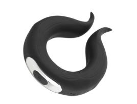 Anel Vibratório Preto para Orgasmos Rápidos Intensos Múltiplos e Discretos Graças Ao Seu Motor Potente e Silencioso HUGBOX