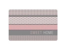 Individual de Mesa Cdaffaires 28 5 X 44 Cm Polipropileno Opaco Damara Rosa DECORLINE