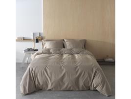 Capa de Edredão ETHERE MAISON Liso Camelo (Cama 135 cm - 220x220 cm)