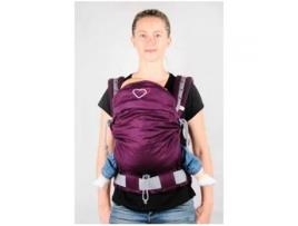 Mochila porta-bebê padrão LING LING D'AMOUR P4 LING LING D'AMOUR, a partir de 4 meses, porta-bebê ergonômico com tecido envolvente, leve, fresco e fácil de usar, roxo sombra