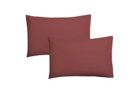 Conjunto de 2 Fronhas ETHERE MAISON Liso Coral (50x75 cm)