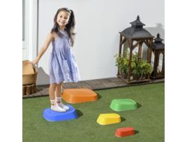 Jogo de Equilíbrio para Crianças Pp e Tpe Cor Multicor 36X27 5X31 Cm ZONEKIZ