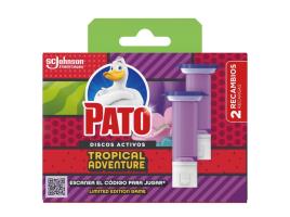 Bloco Sanitário Discos Pato Recarga Adventure 2x36ml