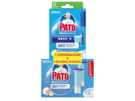 Bloco Sanitário Discos Pato Aparelho + 3 Recargas Marine 3x36ml