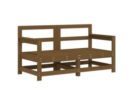 Conjunto 2 Sofás de Canto P/ Jardim Vida Xl Madeira Pinho Maciça Castanho-Mel VIDAXL